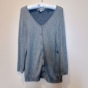 Gray Larry Levine Cardigan Size L